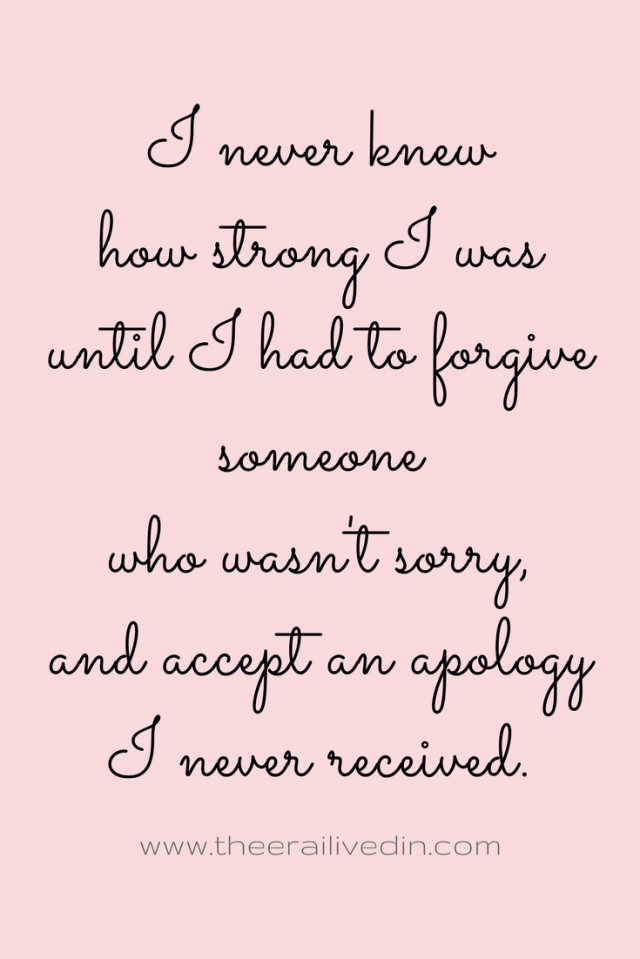 Why I chose to forgive my ex-husband after all the ill he brought my way! Read the full story on my blog! #theerailivedin #divorce #forgiveness #quotestoliveby #inspiration