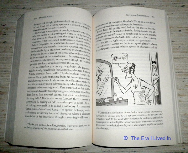 Note the footnote bearing word meaning & usage on left & the interesting illustration on the right.