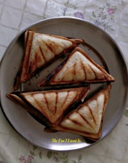 Beetroot, carrot & potato sandwich