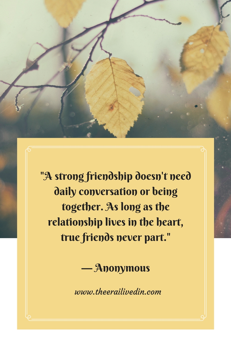 Fond Friendship Memories – The Era I Lived In
