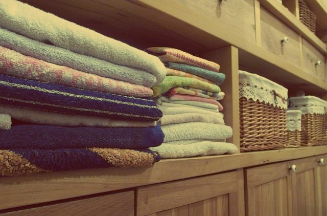 Rearranged and stacked towels and laundry baskets. Organizing closets can be therapeutic. It brings me immense peace and joy to de-clutter and rearrange parts of my home when I'm feeling stressed out.