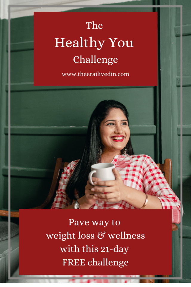If weight-loss and wellness are your life goals, I'd like to invite you to join the Healthy You Challenge. It's the 21-day weight loss and wellness foundation challenge that supports your weight loss dream and helps you lay the foundation of a healthy lifestyle. #theerailivedin #weightloss